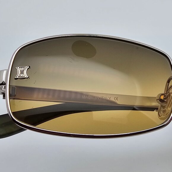 Celine SC1019 Col. 579 Silver Frame Yellow Flash Gold Gradient Lens Sunglasses - Picture 15 of 16